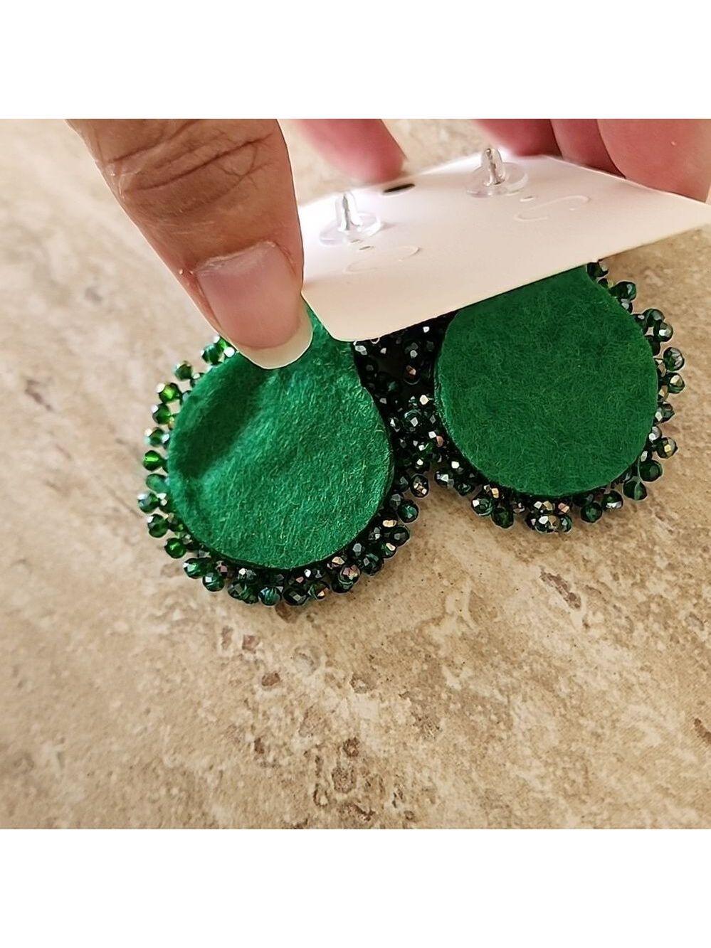 Unique Beaded Earrigs - Picture 3 of 4